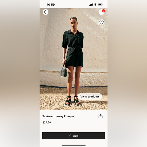 NWOT Jersey Romper - Picture 1 of 4